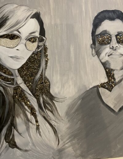 Neha Shah Creative, paint of "Sunglasses"